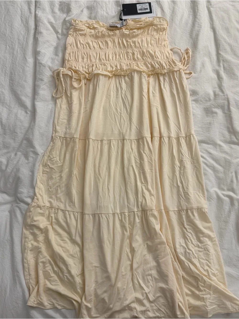 Tiger mist Denali maxi skirt in bone